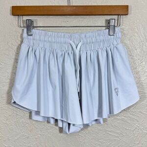 Luogongzi 2in1 Flowy Athletic Shorts Small Gray 4‎ Way Stretch Lined Y2K Sporty